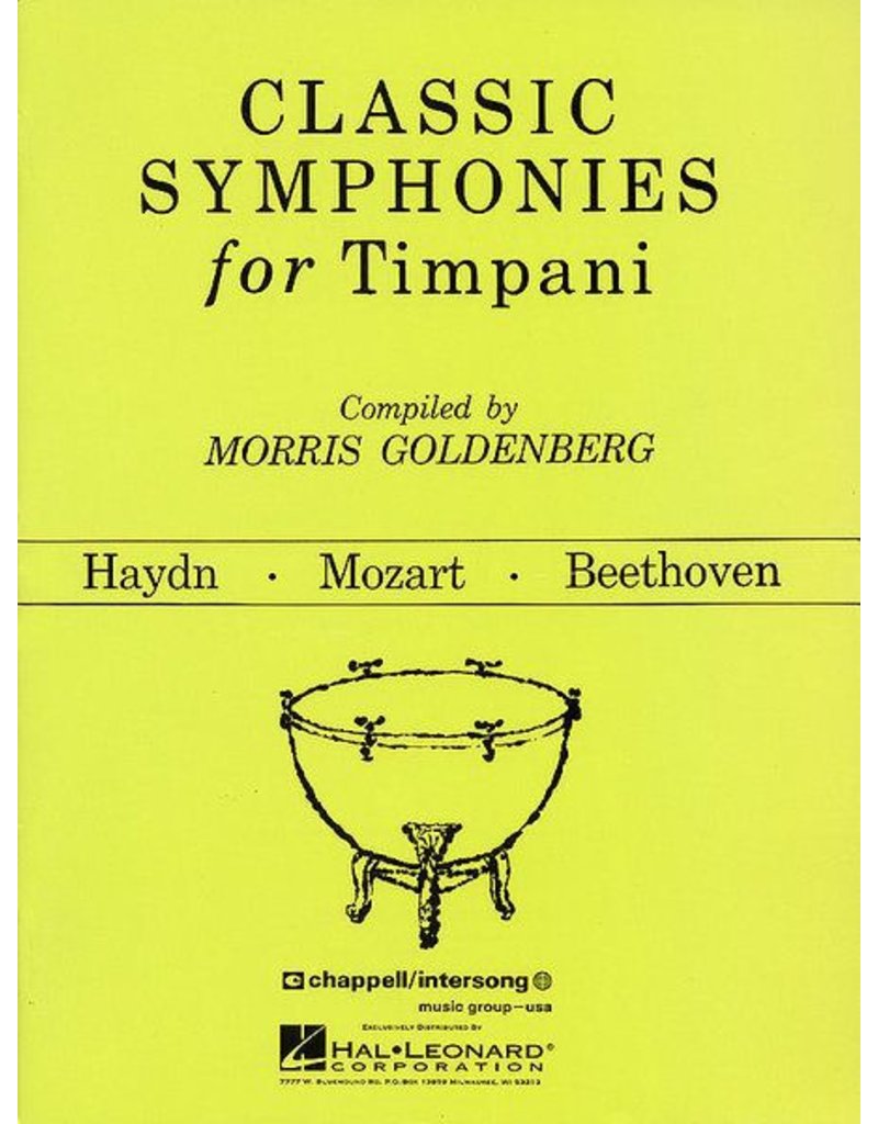 Hal Leonard Classic Symphonies For Timpani Percussion