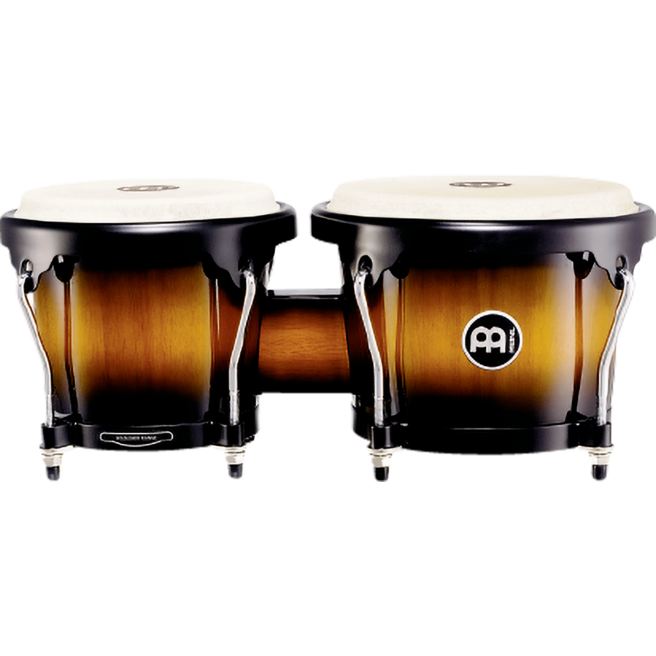 Meinl Headliner Wood Bongos 6 3 4in and 8in Vintage Sunburst