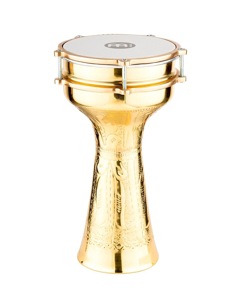 Meinl Meinl Darbuka Hand-Engraved 7-1/2X14-3/4in - Brass-Plated Copper