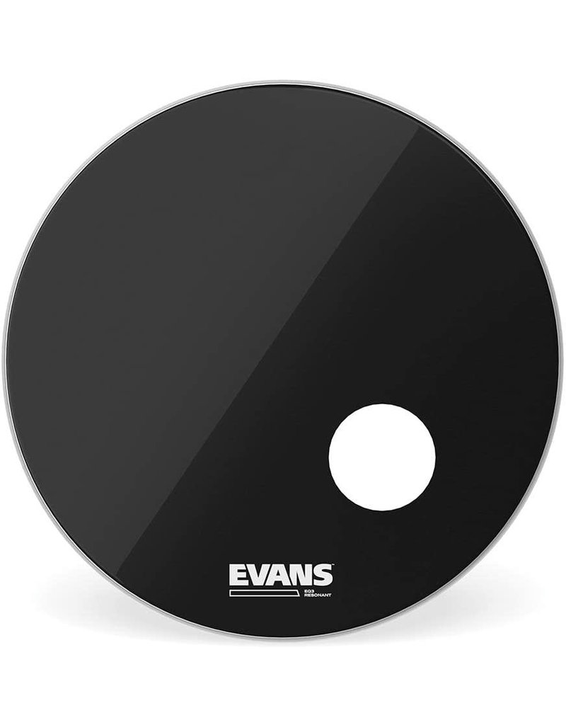 Evans Evans EQ3 Black Bass Drum Reso Head 22in