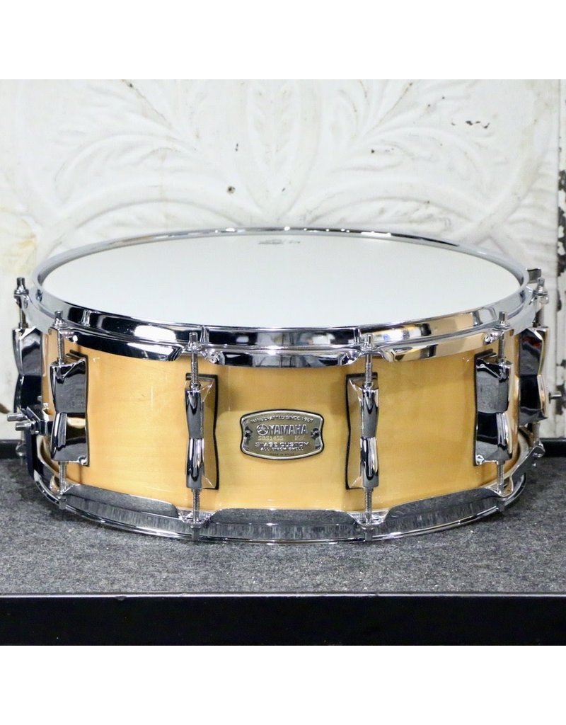 Yamaha Stage Custom Snare Drum 14x5.5 Natural Wood - Timpano-percussion