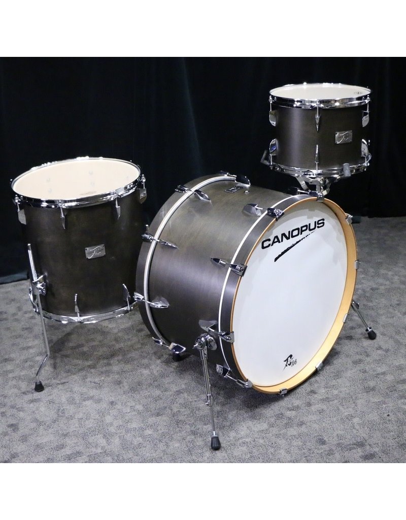 Canopus DEMO Canopus Yaiba Birch Drum Kit 24-13-16in - Antique Ebony Matt Lacquer