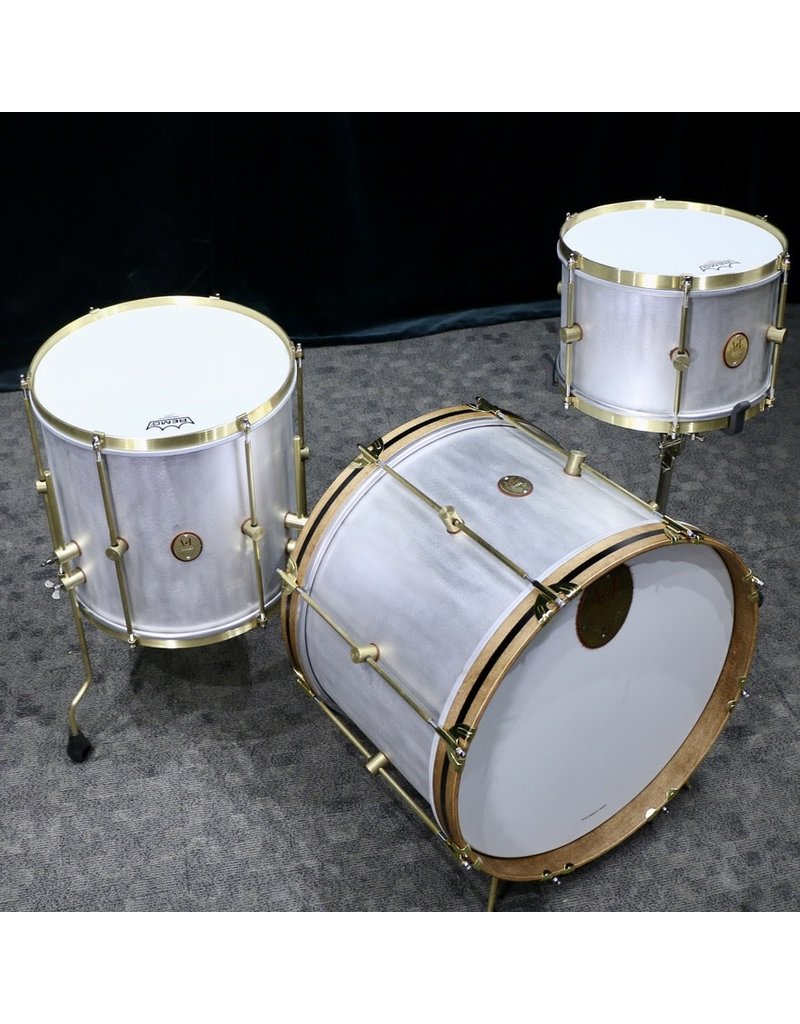 A&F Drum Co A&F Raw Aluminum Drum Kit 20-12-14in