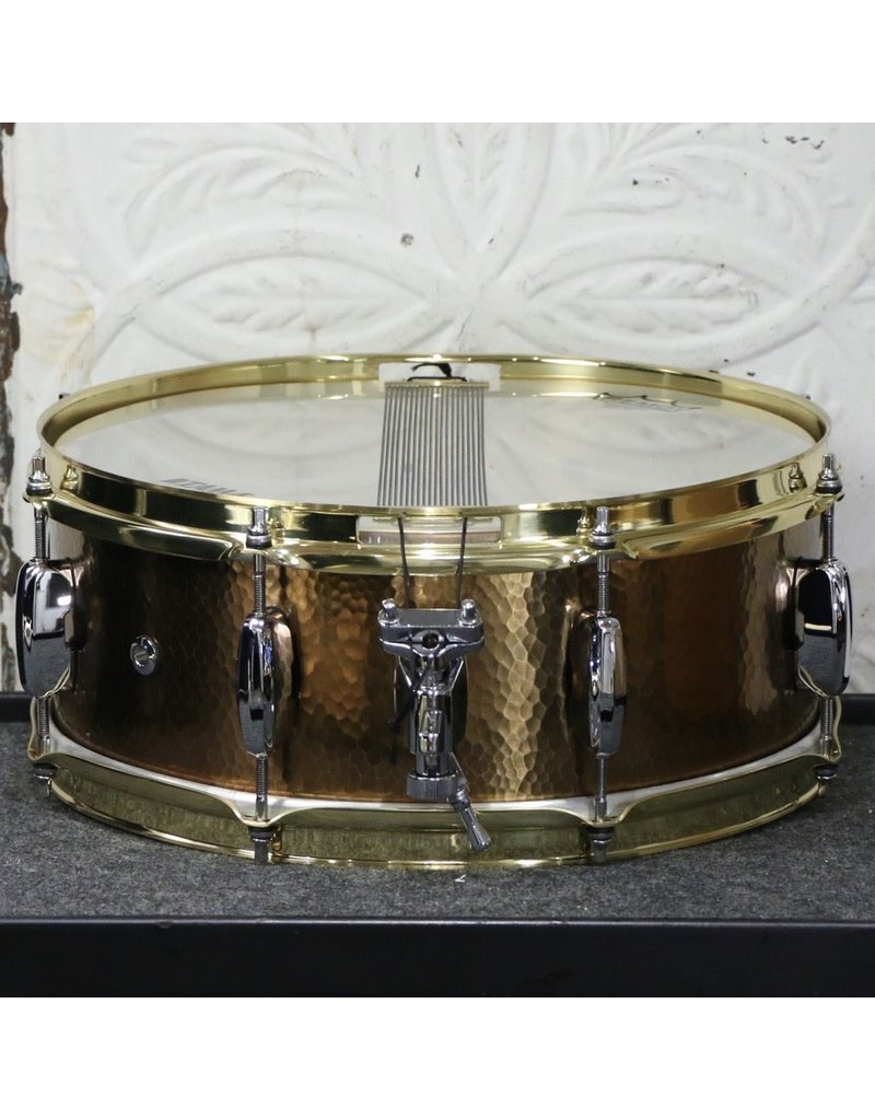 Tama 14x5.5 Star Reserve Hand Hammered Brass Snare Drum (TBRS1455H)