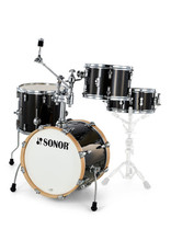 Sonor Sonor AQX Jazz Drum Kit 18-12-14+13in - Black Midnight Sparkle