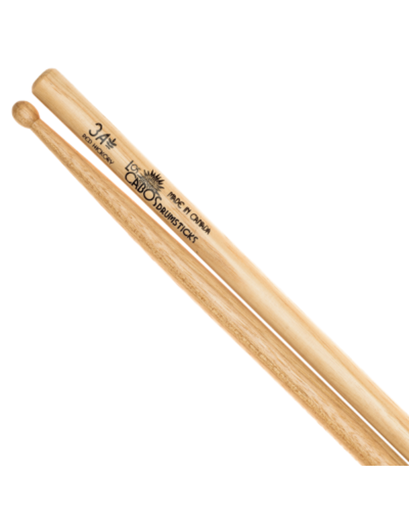 Los Cabos Los Cabos 3A Drum Sticks - Red Hickory