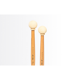 Freer Percussion Freer Percussion BD2H Small Head Chamois Bass Drum Mallets Hickory Shafts