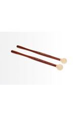 Freer Percussion Freer Percussion BD2R Small Head Chamois Bass Drum Mallets Rosewood Shafts