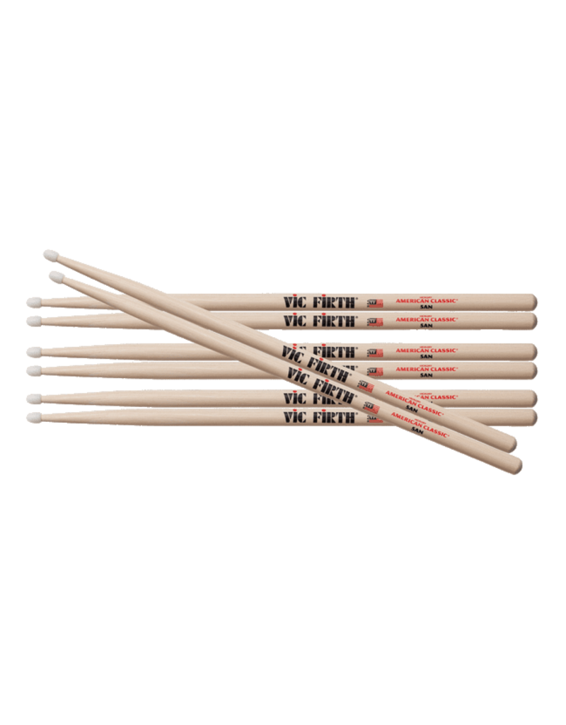 Vic Firth Vic Firth 5A nylon tip drumsticks pack - 4 pairs for the price of  3