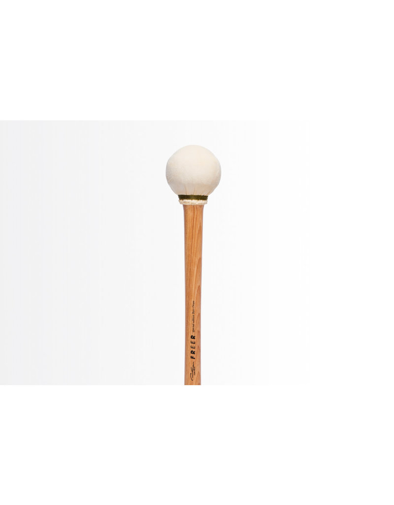 Freer Percussion Freer Percussion BD3H Large Head Chamois Bass Drum Mallet Hickory Shaft