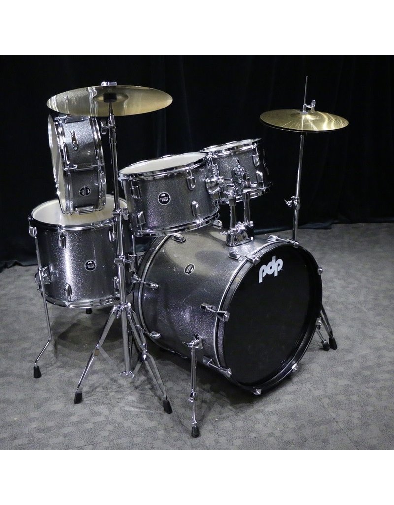 Pacific PDP Center Stage Drum Kit 20-10-12-14+14in - Silver Sparkle
