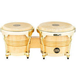 Meinl Meinl Wood Bongos 6-3/4 & 8in - natural high gloss, gold hardware