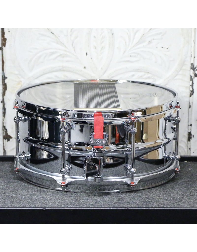 DUNNETT Dunnett 2N Chrome Over Brass Snare Drum 14X6.5in - with bag