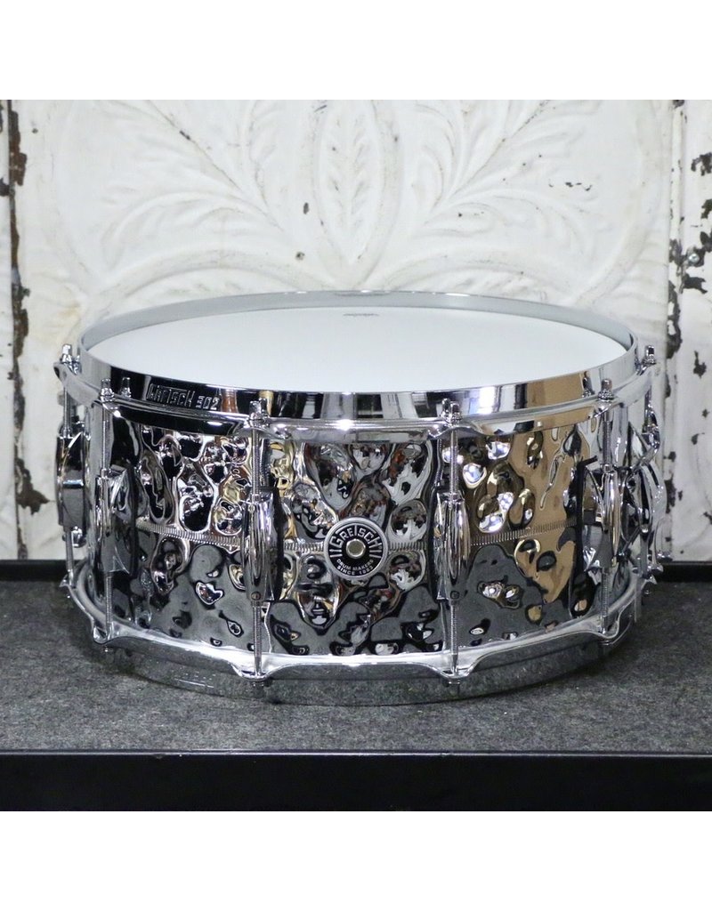 Gretsch Caisse claire Gretsch Brooklyn Hammered Chrome Over Brass 14X6.5po