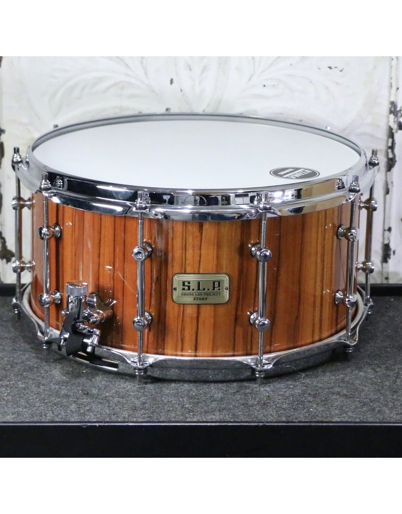 Tama Tama SLP G-Maple Limited Edition Snare Drum 14X7in - Gloss Natural Zebrawood