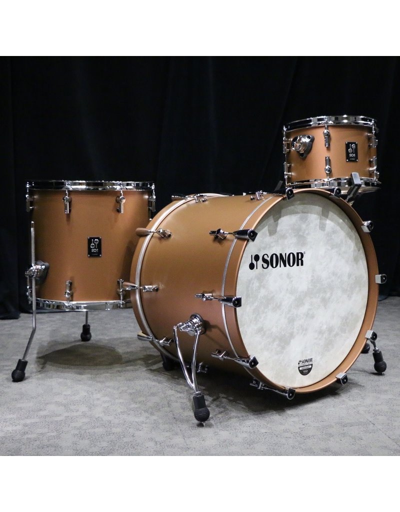 Sonor Sonor SQ1 Drum Kit 22-12-16in - Satin Copper Brown