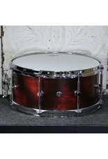 Canopus Canopus Birch Snare Drum 14X6.5in - Rotten Red Matt Lacquer