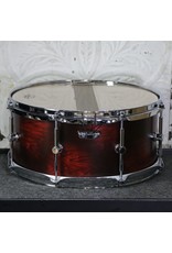 Canopus Canopus Birch Snare Drum 14X6.5in - Rotten Red Matt Lacquer