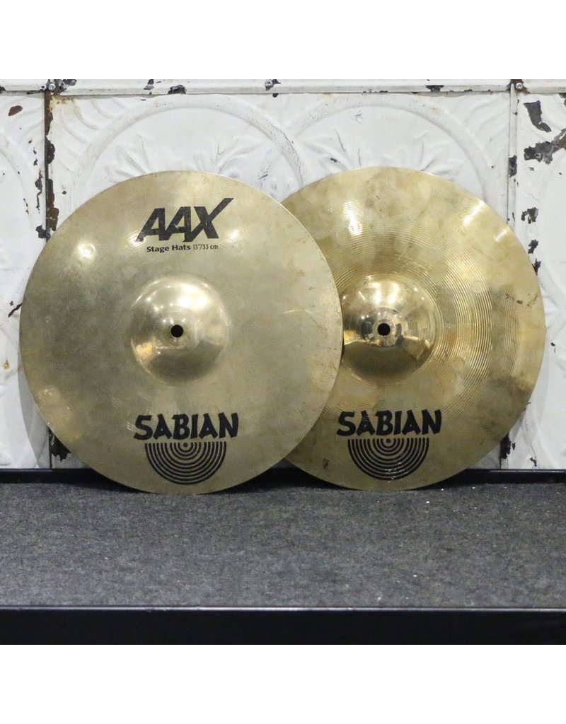 Sabian Used Sabian AAX Stage Hi-Hat Cymbals 13in (846/1362g)