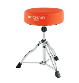 Tama TAMA 1st Chair Round Rider Drum Throne avec siège en tissu vibrant Orange