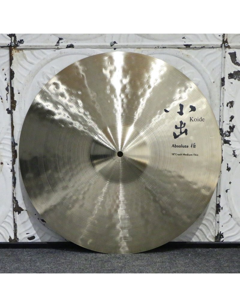Koide cymbals Cymbale crash Koide Absolute Traditional Medium Thin 18po (1338g)
