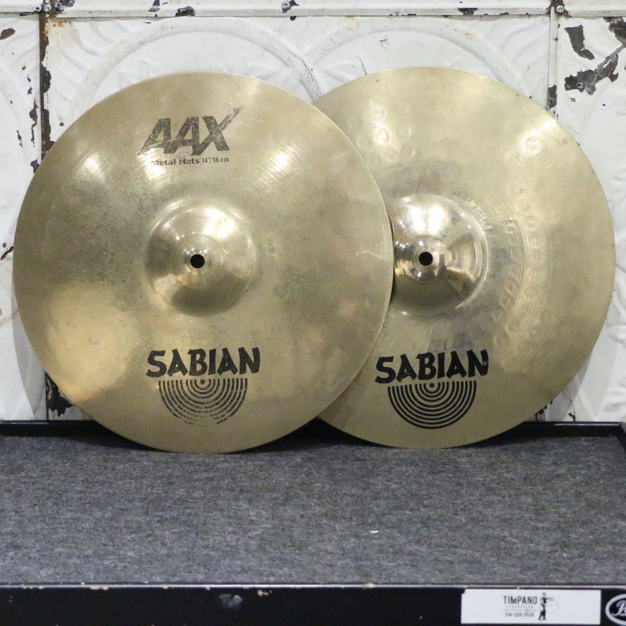 Used Sabian AAX Metal Hi-Hat Cymbals 14in (1226/1550g) - Timpano