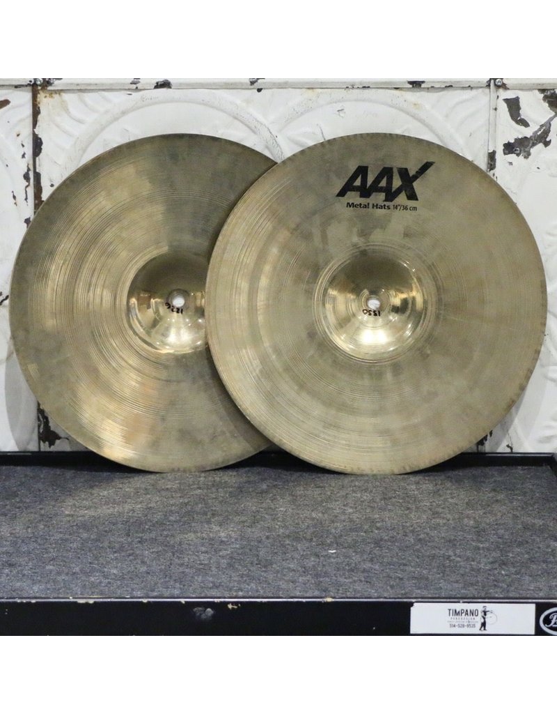 Used Sabian AAX Metal Hi-Hat Cymbals 14in (1226/1550g) - Timpano