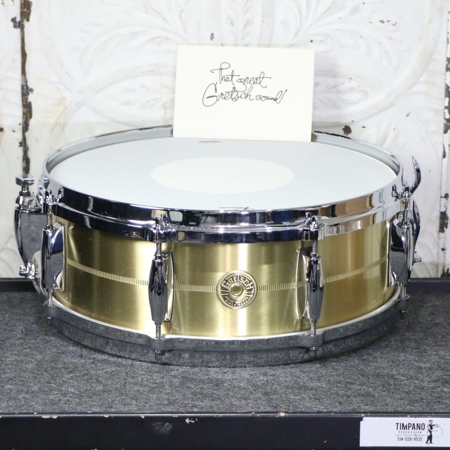 Gretsch USA Custom 5 x 14 Bell Brass Snare G4160BBR – Boston Drum Center