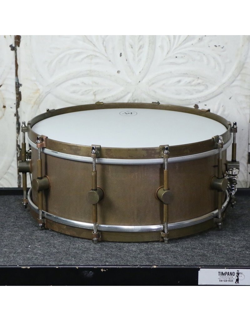 A&F Drum Co A&F Raw Brass Snare Drum 14X5.5
