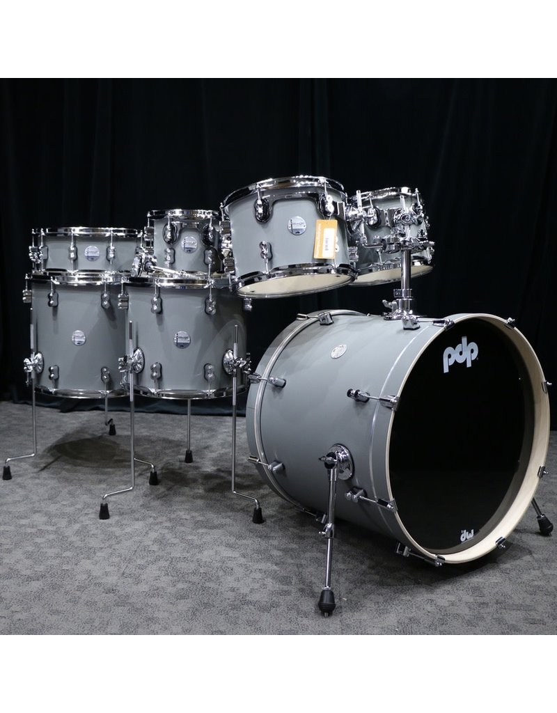 PDP PDP Concept Maple Drumset 22-8-10-12-14-16+14in - Satin Pewter