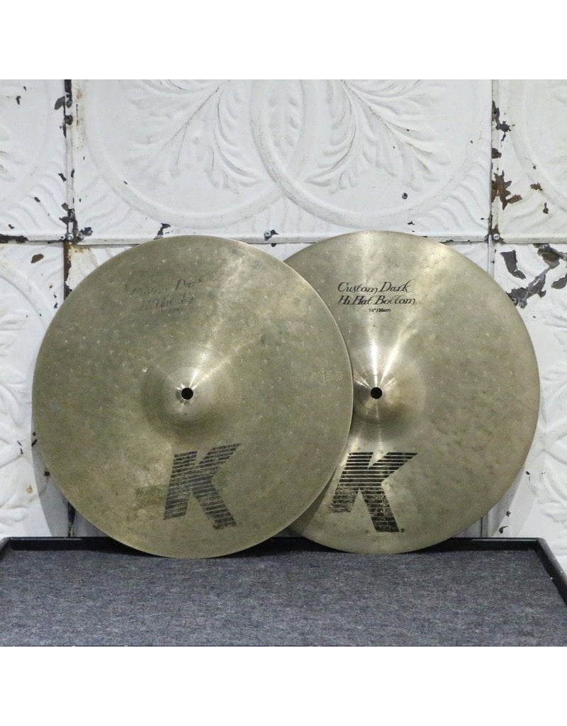 Used Zildjian K Custom Dark Hi-Hats 14in (1018/1208g) - Timpano