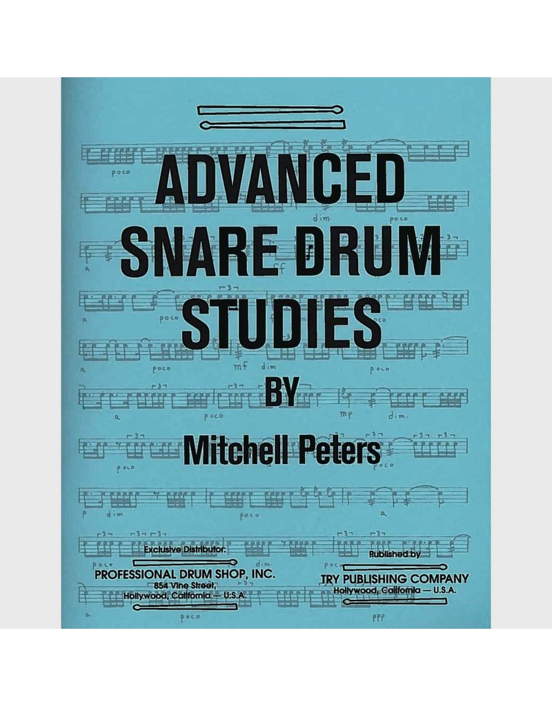 Try Publications Advanced Snare Drum Studies, Mitchell Peters