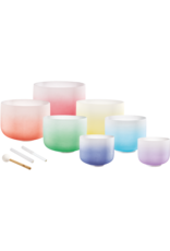 Meinl Meinl Sonic Energy Crystal Singing Bowl Colour-Frosted Chakra Set