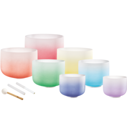 Meinl Meinl Sonic Energy Crystal Singing Bowl Colour-Frosted Chakra Set