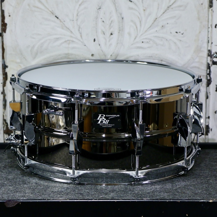 Canopus Black Nickel Brass II Snare Drum 14X6.5in