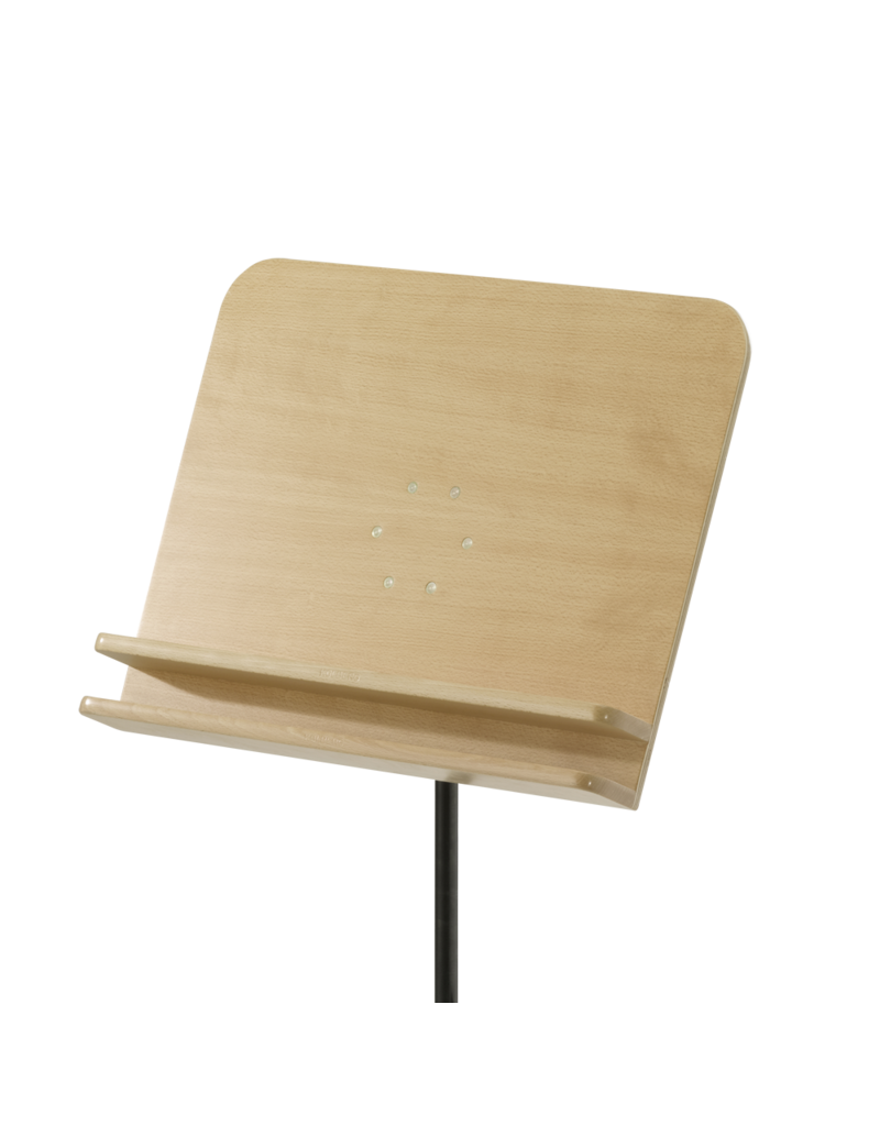 Kolberg Kolberg 4210DLRBSW Music stand desk, wood, double shelf common beech natural / black chrome-plated 80 cm (for height: approx. 85 - 130 cm)