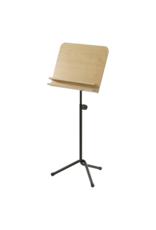 Kolberg Kolberg 4210DLRBSW Music stand desk, wood, double shelf common beech natural / black chrome-plated 80 cm (for height: approx. 85 - 130 cm)