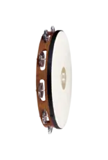 Meinl Tambourine Meinl Traditional peau de chèvre 10po - 1 rangée, cymbalettes en acier