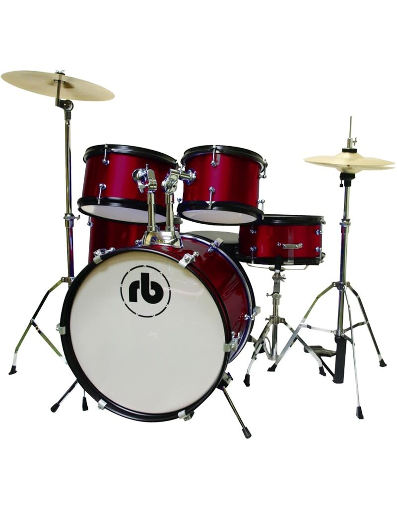 RB RB Drums 5-piece Junior Drum Set in Metallic Wine Red