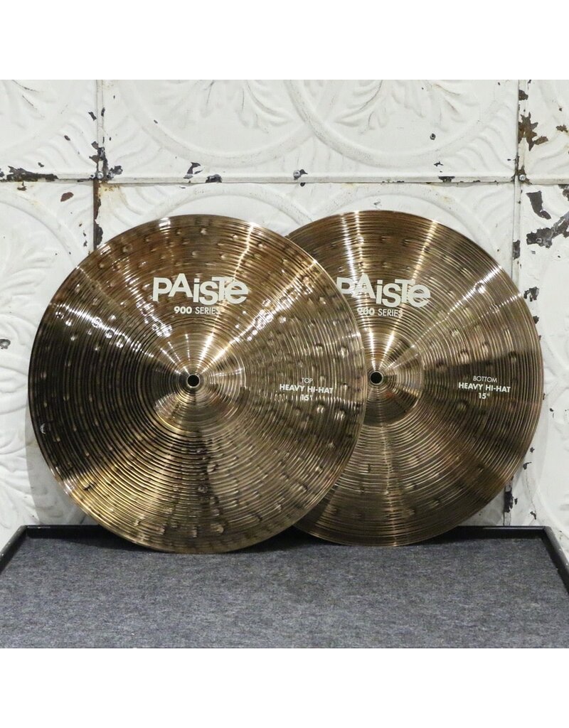 Paiste Paiste 900 Natural Heavy Hi-hat Cymbals 15in (1120/1526g)