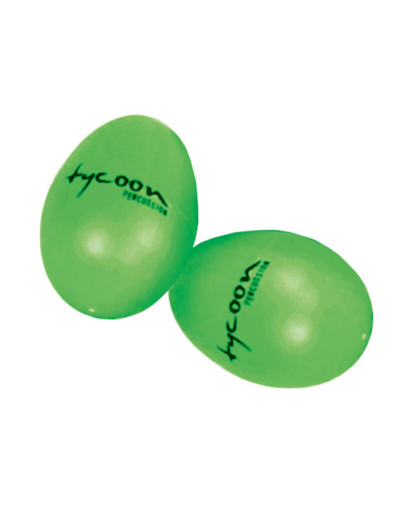 Tycoon Percussion Tycoon Egg Shaker 2 Pack Green