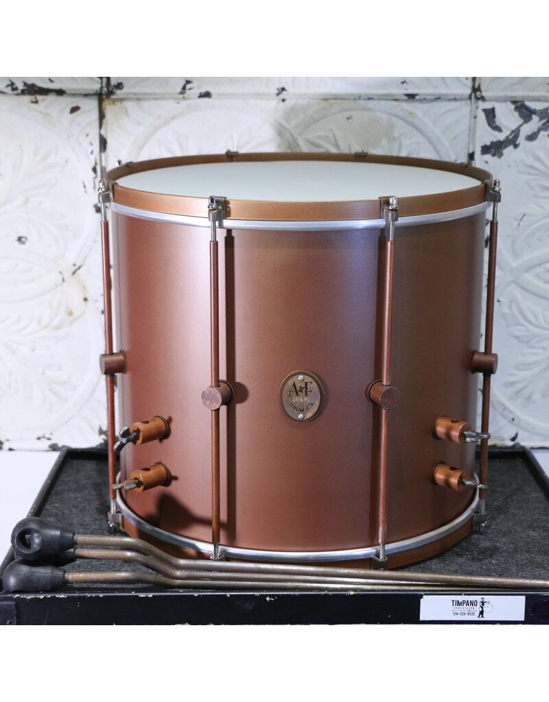 A&F Drum Co A&F Featherweight Drum Kit 20-13-16in - Burnt Orange Patina