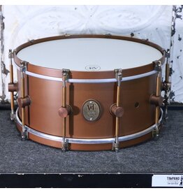 A&F Drum Co Caisse claire A&F Featherweight 14X6.5po - Burnt Orange Patina