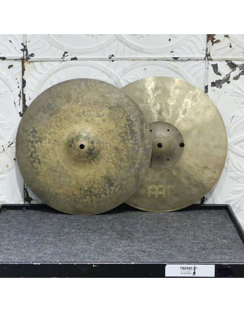 Meinl Cymbales hi-hat usagées Meinl Byzance Equilibrium 14po (928/958g)