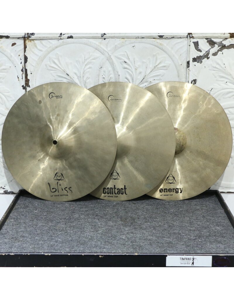 Dream Cymbales hi-hat usagées Dream Tri-Hat 14po (802/962/1116g)