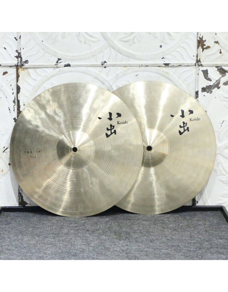 Koide cymbals Cymbales hi-hat usagées Koide 703 Jazz Traditional 14po (770/1098g)
