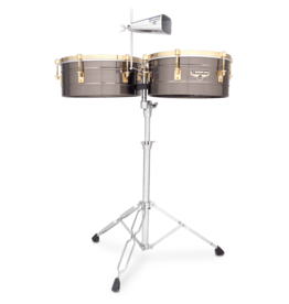 Latin Percussion LP Matador 14in & 15in Timbales Brushed Nickle Gold Tone