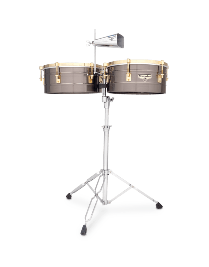 Latin Percussion LP Matador 14in & 15in Timbales Brushed Nickle Gold Tone