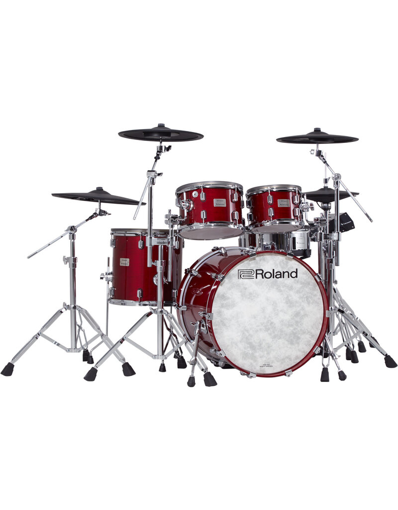 Roland Roland VAD706-GC V-Drums Acoustic Design Kit - Gloss Cherry INCLUANT un hardware pack DW série 5000