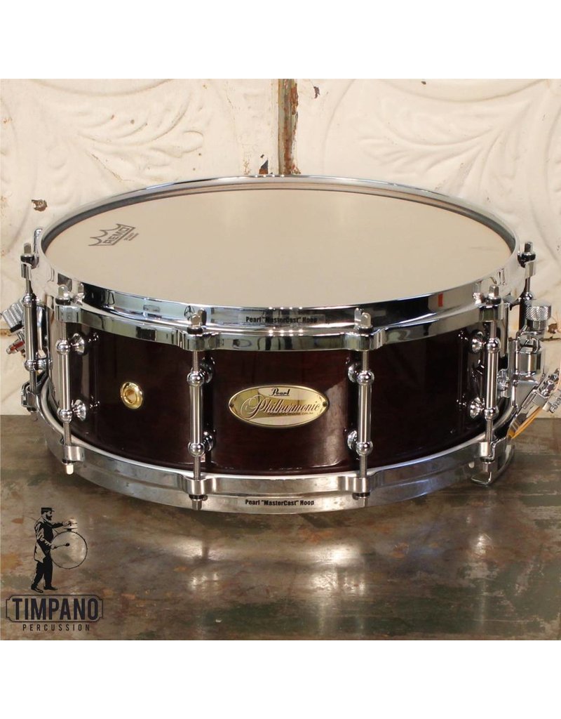 Pearl Caisse claire de concert Pearl Philarmonic en érable high gloss finit walnut 14X5po